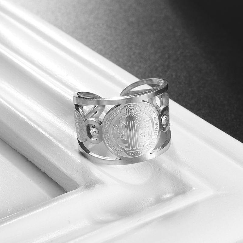 Set San Benito Anillo & Pulsera + Caja Regalo