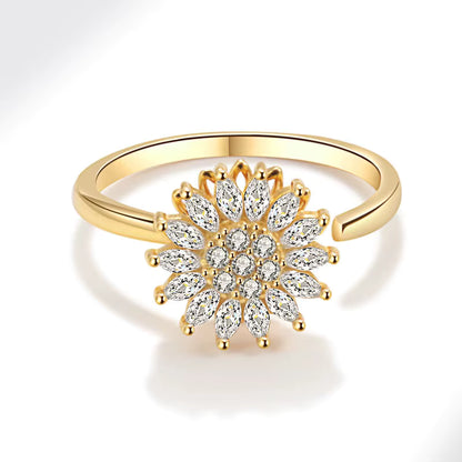 Anillo de Girasol Giratorio