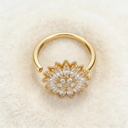 Anillo de Girasol Giratorio
