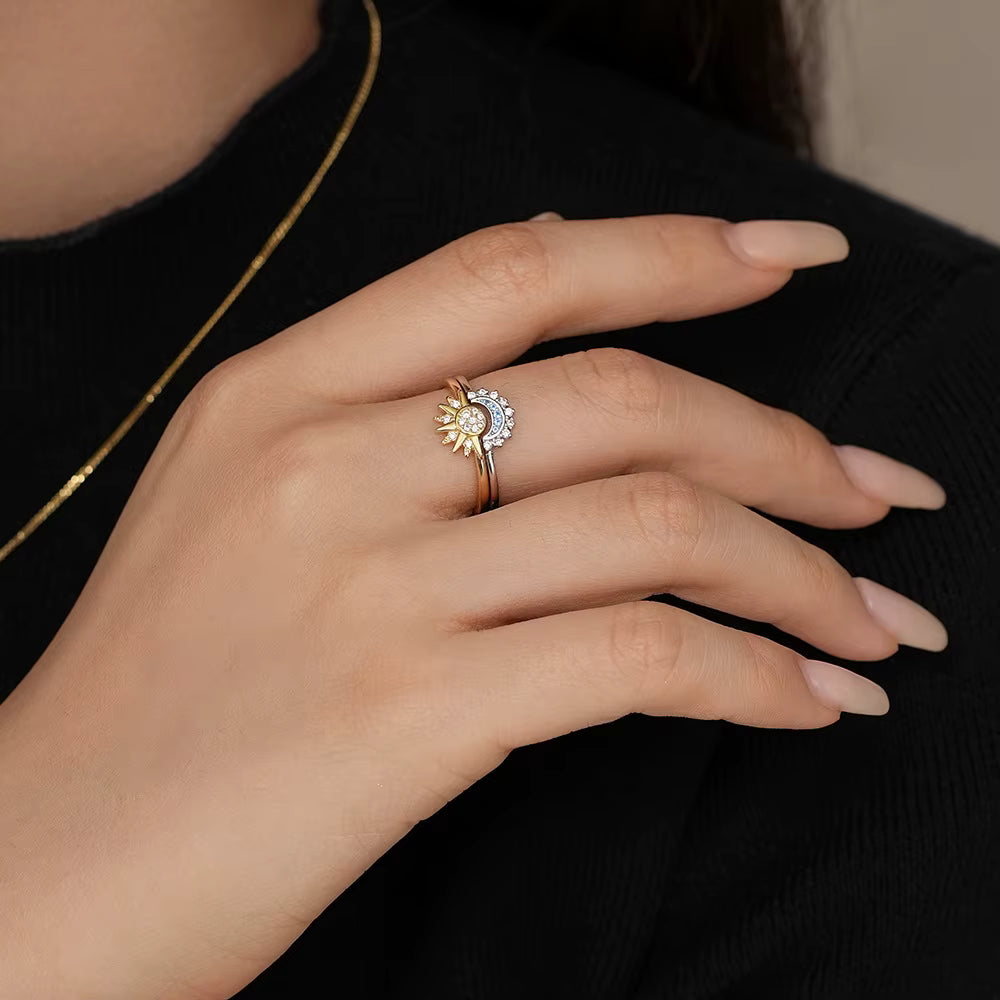 Anillo Dúo Sol & Luna