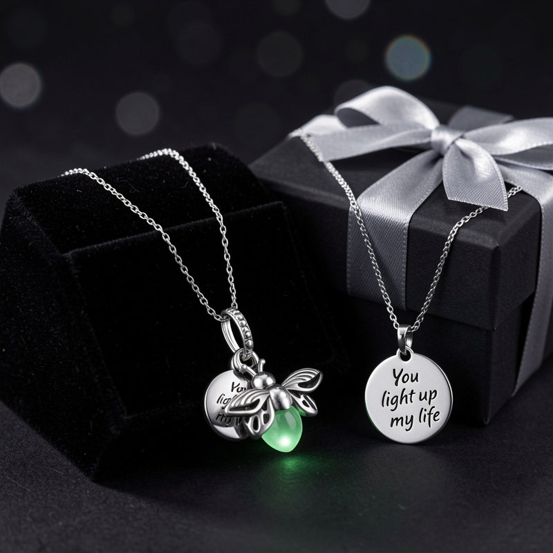 Collar De Luciérnaga Con Iluminación + Caja Regalo